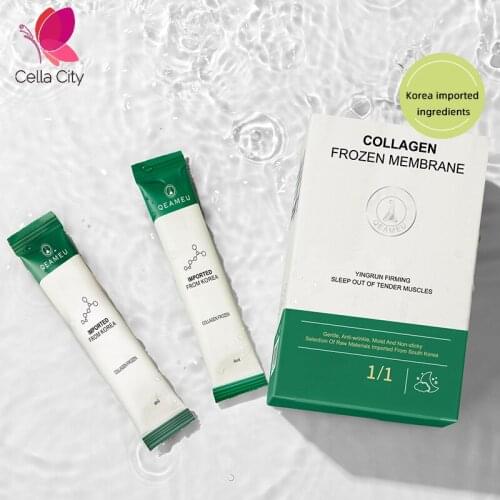 Cellacity Women Skin Mask Collagen Dicrack Yeast Firming Good Night Gelly Moisturizing Disposable Facial Skin Mask 30pcs per Box