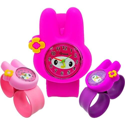 Baby Learning Time Toys Rabbit Watch Children Gift Kids Watches Girls Boys Clock Children Watch Child Quartz Electronic Watch