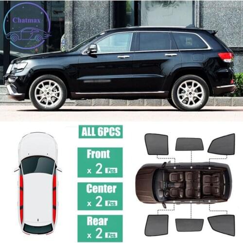 For Jeep Grand Cherokee 2014-2019 Window Sunshade UV Protection Ray Blocking Mesh Laser Block Black Net Yarn