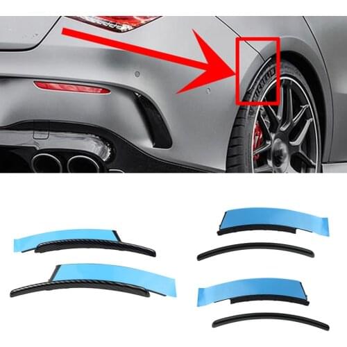 For Mercedes Benz W118 C118 CLA45 CLA180 CLA200 CLA250 AMG 2020+ Rear Bumper Fender Flare Extension Wheel Eyebrow Lip Cover Trim