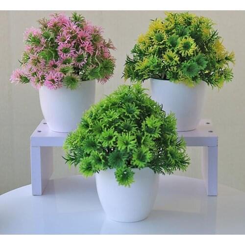 Artificial Plant Bonsai Fake Succulent Potted Ornament Home Hotel Garden Decor Desktop Plants 2021 New Artificial Bonsai