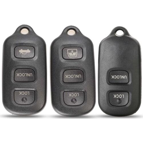 Kutery 3/4 Buttons Replacement Remote Car Key Shell Case Fob For TOYOTA Sequoia 4Runner 2003-2008 Matrix Keyless