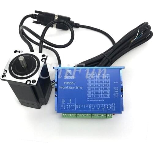 JMC 2 phase NEMA23 1N.m 142ozf.in Closed loop Stepper servo motor driver kit 2HSS57 + 57J1854EC-1000 with 3M Encoder line