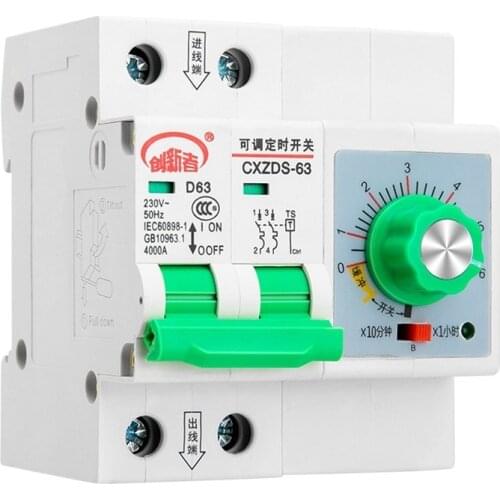 Water Pump Timing Switch Controller 220V High-power Timer Automatic Power-off Timer Circuit Breaker Time-controlled Socket 6hour