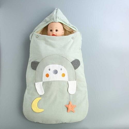 Envelope For Discharge Baby Sleeping Bag Integrated Winter Thicker Kids Children Sleep Bag Cartoon Cotton Anti-Kick Baby Blanket