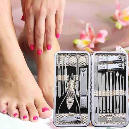 19Pcs/Set Pruning Nail Clippers Cutting Pliers Set Single Dead Nail Skin Manicure Nail Groove Pedicure Inflammation Tool U0Y3