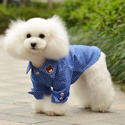 Summer Dog Shirt Coat Cat Puppy Clothing Pet Clothes Chihuahua Yorkie Poodle Pomeranian Schnauzer Costume Dog Outfit Dropship