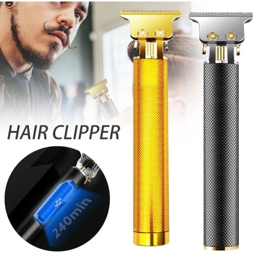 Professional Barber Men Hair Trimmer USB Rechargeable Baldheaded Hair Clipper Cordless Hair Cutting Machine Beard Men TrimmerCut