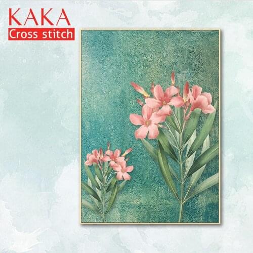 Cross stitch kits,Embroidery needlework sets with printed pattern,11CT-canvas for Home Decor Painting,Flowers Full NCKF244