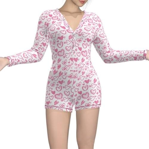 New Women Short Sleeve Jumpsuit Stretch V Neck Printed Body Tops Party Fit Jumpsuit Ladies Romper Sports Shorts