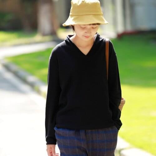 Pullover Knitting Unlined Literature Suit-dress Joker Solid Color Rendering Unlined Upper Garment
