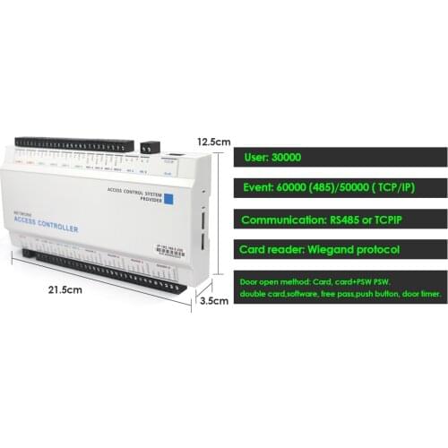 Network Four Door Access Control Panel Board With Software TCP/IP Communication Reader For Door Wiegand 4 Protocol Use Board