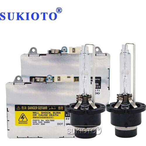SUKIOTO Genuine OEM D2S D2R Ballast HID Kit 85967-50020 35W D4S D4R HID Xenon Headlight Bulb For Avalon Subaru Legacy Outback