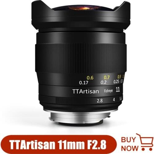 TTArtisan 11mm F2.8 Full Frame Fisheye Lens for Sony E Leica M Nikon Z mount Camera A7R3 A7S A6300 Z6 Z7
