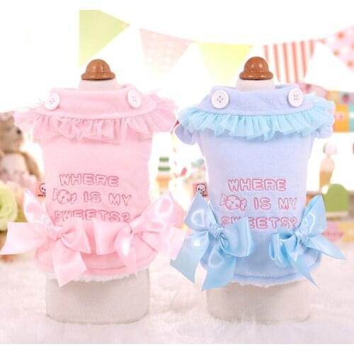 Funny Luxury Dog Clothes Pets Winter Hoodies Dresses For Chihuahua Bichon Schnauzer Poodle Cat Girl Skirt Clothing Free Shipping