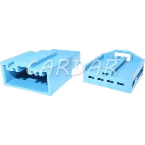 1 Set 4 Pin Auto Speaker Plug Automotive Car Audio Wire Cable Socket Blue Colour Plugs For BMW