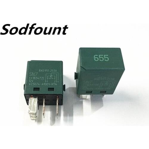 1pcs 12V 5-pin 655 Relay 8X0 951 253A Automotive Relay V23074-A1001-X114