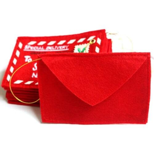 10pcs/pack Christmas Envelope Christmas Cards Candy Bag Party favor