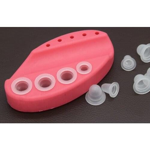100PCS/Lot Soft Tattoo Ink Cup Cap Pigment Silicone Holder Container L/S For Needle Tattoo Body Art Tattoo Accessory Supply