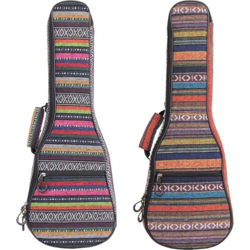 21/23/26" Ukulele Bag Ethnic Style Carrying Case Backpack Double Shoulder Bag High Quality and Brand New