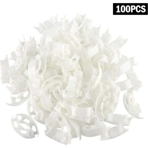 50pcs Vegetables Reinforcement Clips Tomato Fixing Clips Support Clamp Fruit Flower Green Plant Seedling Reinforce