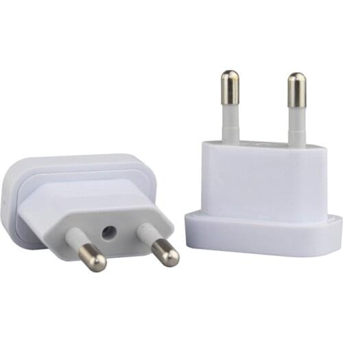 EU Plug Adapter 2 Pin US Japan China To EU Euro Europe Travel Adapter Plug Outlet Power Converter Electric Socket