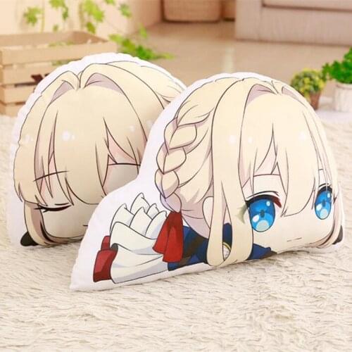 Anime Violet Evergarden Cartoon Stuffed Dolls Cushion plush Pillow Toys Gift 45cm