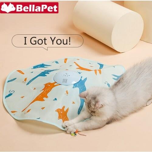 Automatic Cat Toy Interactive Electric Toys for Cats Accessories Smart Premium Automatic Cat Toy Funny Stick Feather Turntable