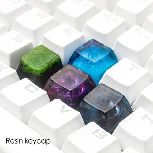 For Mechanical Keyboard Of Resin Keycap Handmade DIY Keycap Aquatic Jungle Suitable For Cherry MX