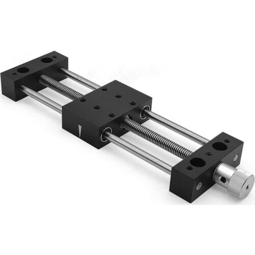 Precision Sliding Table Optical Experiments Micro Manual Translation Stage X Axis Manual Linear Stage Stroke 50MM/80MM/120MM