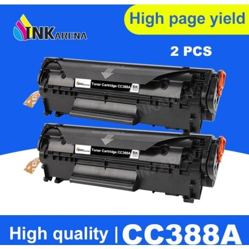INKARENA 2PCS CC388A 388a Toner Cartridge Compatible For HP 388 88a LaserJet P1007 P1008 P1106 P1108 Pro M1136 M1213nf M1216nf