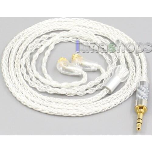 LN006558 2.5mm 4.4mm 8 Core Silver Plated OCC Earphone Cable For Sony XBA-H2 XBA-H3 XBA-Z5 xba-A3 xba-A2