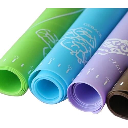 Flour pad Non-stick Baking Sheet Silicone Roll Cut Mat Rolling Pastry Pizza Dough Cutting mat silicone baking mat 50x40cm