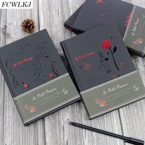 New Little Prince Sketchbook Diary for Drawing Painting Book School Gift Graffiti Sketch Office A5 Notebook Paper Supply Black
