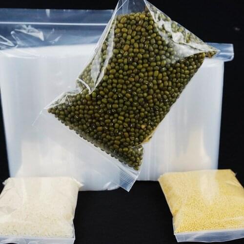 Jewelry Organizer, 100pcs Transparent PE Ziplock Bag, herbal Medicine Packing Sack Zip Reusable, Powder Storage Pouch, Rice Pack