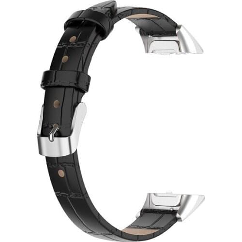 Watch Band Smart Watch Strap Leather Strap for Galaxy Fit SM-R370 Replacement Wristband Bamboo Strap