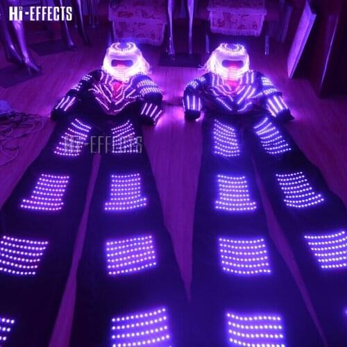 Stage Equipment LED Robot Suits Luminous Robot Costume Multicolor robot clothes nightclubs party event supply