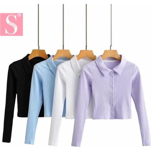 STVY Women's Knitted T-shirts