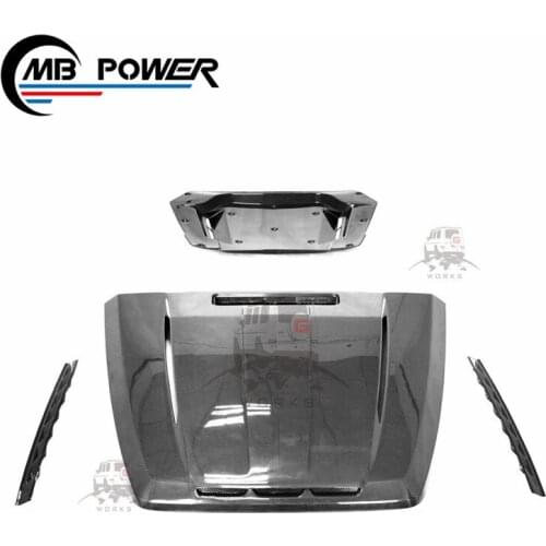 High quality G class w464 w463A dry carbon hood scoop Top style G500 G63 car front bonnet hood scoop G500 G6 carbon bonnet