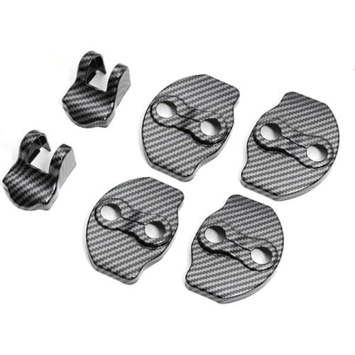 Black Red Blue For Tesla Model 3 Model Y Door Lock Cover Protector Latches Door Stopper Covers Set 6 Interior Accessorie