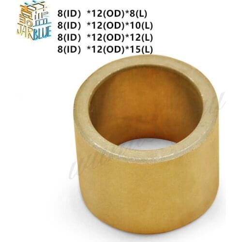 20pcs M8 Copper brass bushing guide sleeve Precision Oil bearing