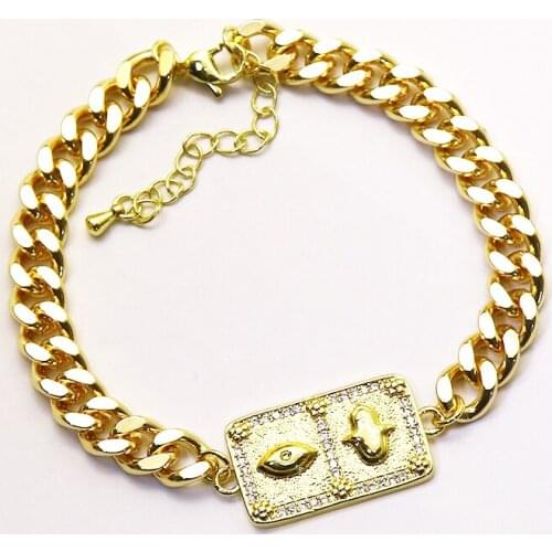 10 Pieces Mix color handmade jewelry Bracelet gift for lady gold Bracelet Punk hip pop jewelry Bracelet 7253