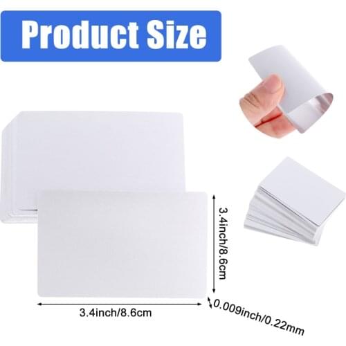 160pcs Blank Engraved DIY Metal Smooth Business Visiting Name Cards Aluminium Alloy Business Card Display