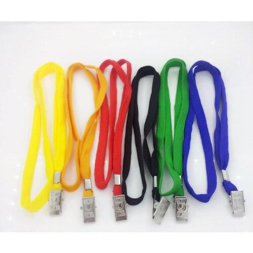 20pcs/lot Neck Strap Lanyards for keys ID Card Gym Mobile Phone Straps USB badge holder DIY Hang Rope tubular Lanyard wholesale