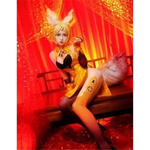 2021 Arena of Valor King cos classic Daji charm fox cheongsam cosplay womens full set Anime
