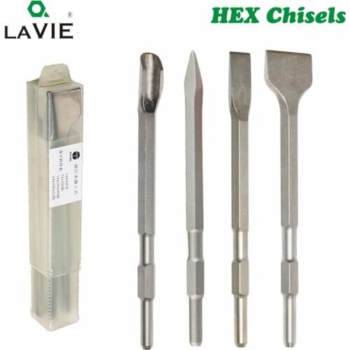 4pcs 17X280MM SDS PLUS Chisels Set Point Groove Gouge Flat Chisel Electric Hammer Drill Bit Break Concrete Brick Wall Drilling