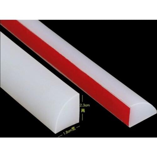 50cm-200cm triangle Silicone Water Stopper Bathroom and Kitchen Water Barriers Self-adhesive Stop Water Floor Partition Strip