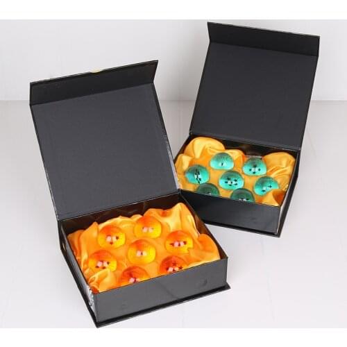 7pcs/set 3.5CM Dragon 7 Stars PVC Figures Toys crystal Balls Complete Set model children