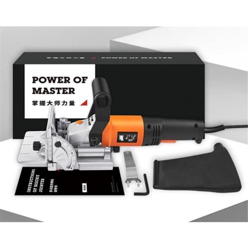 760W Biscuit Jointer Electric Tool Authentic Woodworking Tenoning Machine Biscuit Machine Puzzle Machine