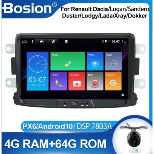 PX6 1 Din Android 10 Car Radio GPS NAVI For Dacia/Sandero/Duster/Renault/Captur/Lada/Xray 2/Logan 2 Car Multimedia video Player